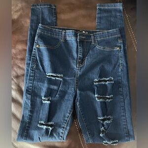 SOLD*******Boohoo destroyed jeans size 12